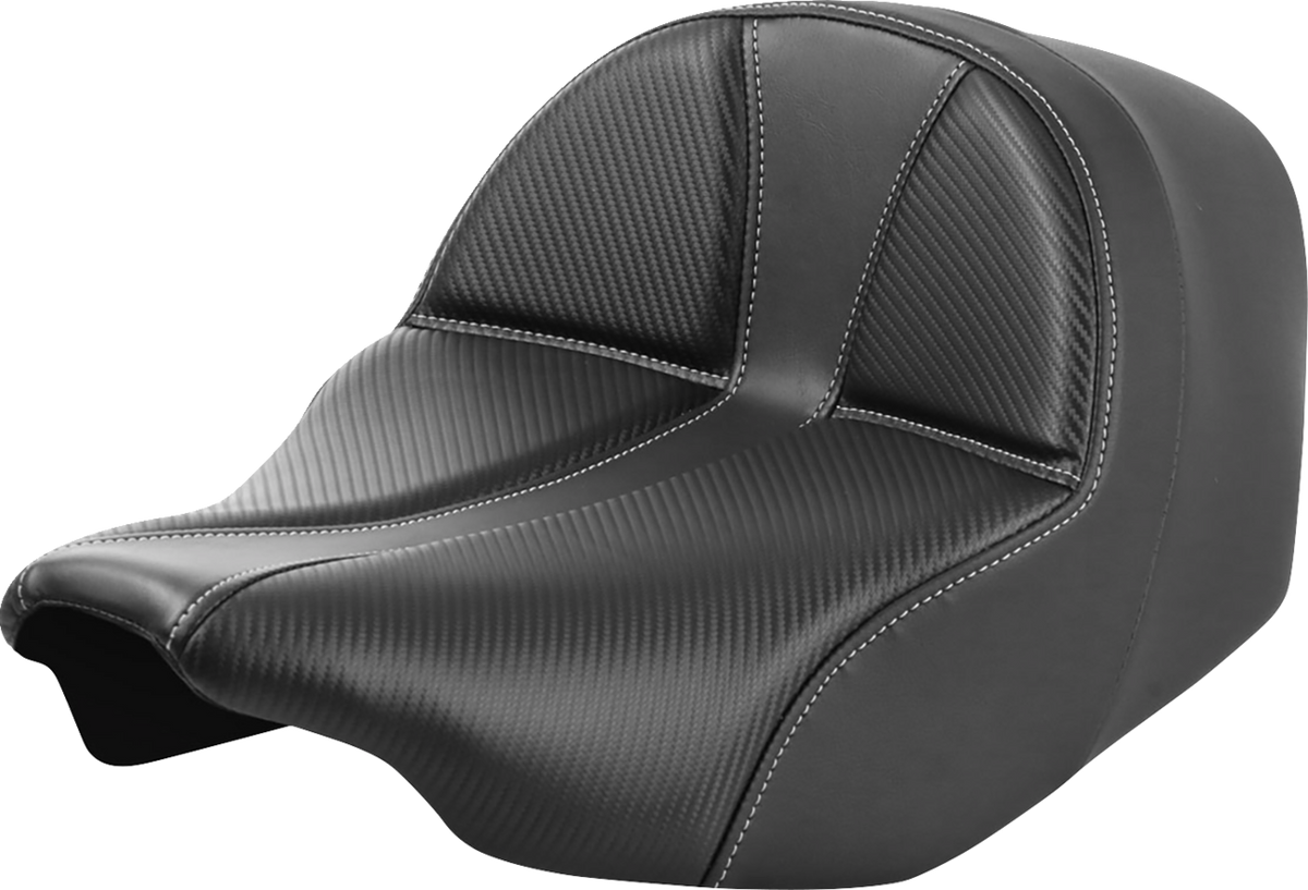 Dominator Solo Seat - Carbon Fiber w/ Silver Stitch - FLT/FLH '23-'24