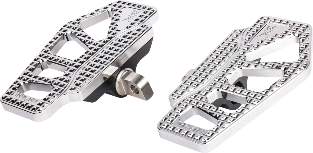 Apex Mini Floorboards - Male Mount - Chrome - Dyna/FXR/Softail/Sportster