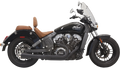 2:1 Exhaust - Black - Short - Scout