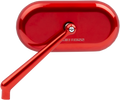 Mirror - Side View - Oval - Red - Left