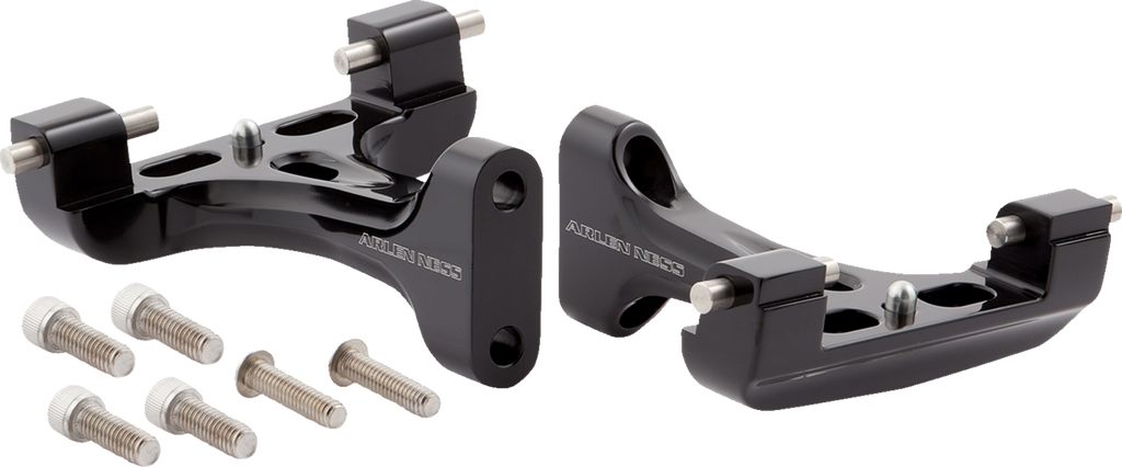 Forged Floorboard Mounts - Passenger - All Black