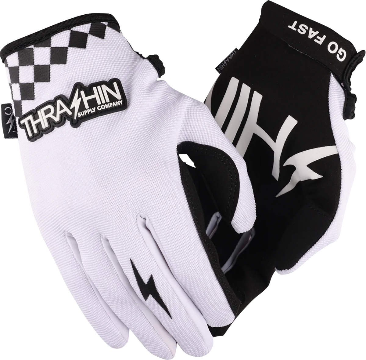 Go Fast Stealth Gloves - White - XL