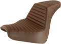Step-Up Seat - Front Tuck-n-Roll/Rear Lattice Stitch - Brown - FXBR/S '18-'20