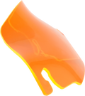 Ice Flare® Windshield - 3-1/2" - Orange Ice - '96-'13 FLHT/FLHX
