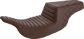Step-Up Seat - Front Tuck-n-Roll/Rear Lattice Stitch - Brown