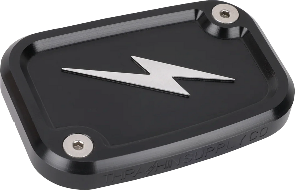 Master Cylinder Cover - Brake - Front - Black/Twice-Cut