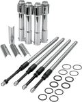 Quickee Pushrod Kit with Chrome Covers - XL