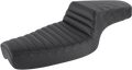 Step-Up Seat - Front Tuck-n-Roll/Rear Lattice Stitch - Black