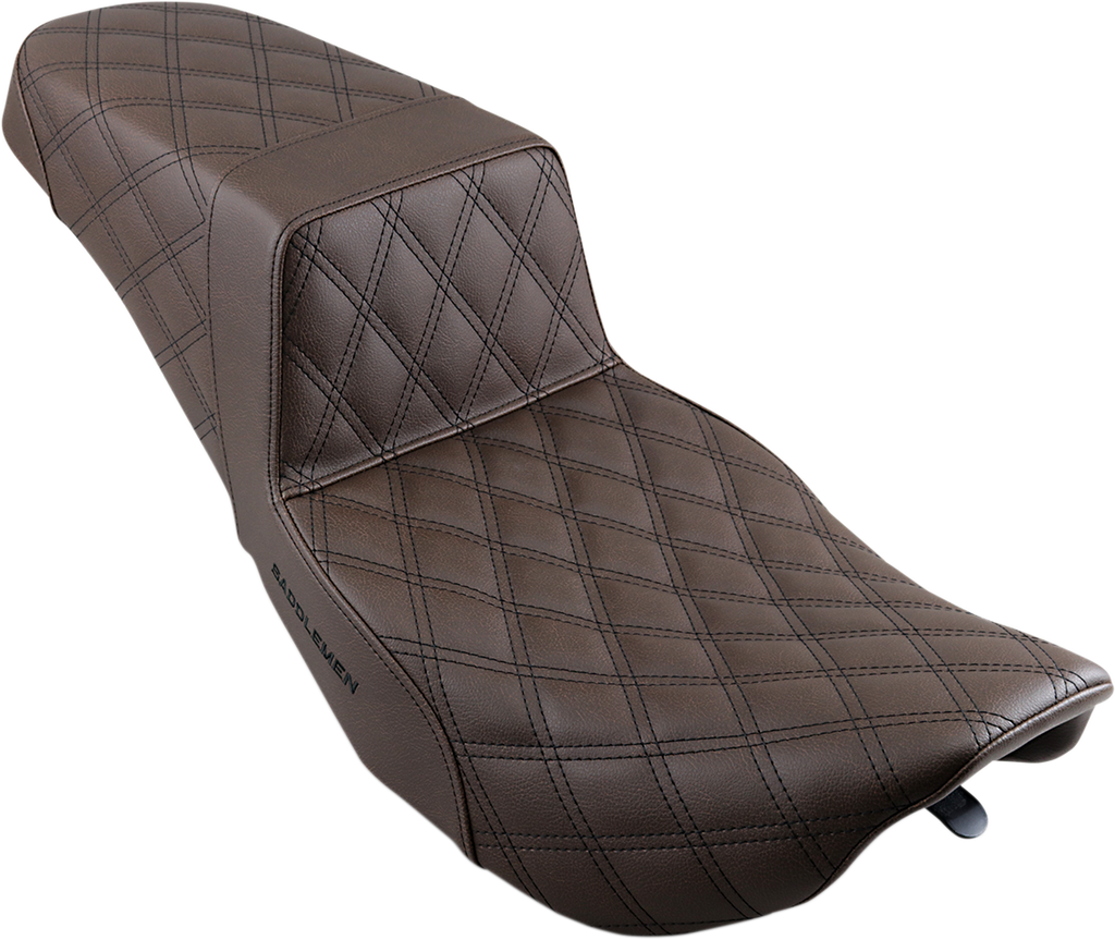 Step-Up Seat - Full Lattice Stitch - Brown