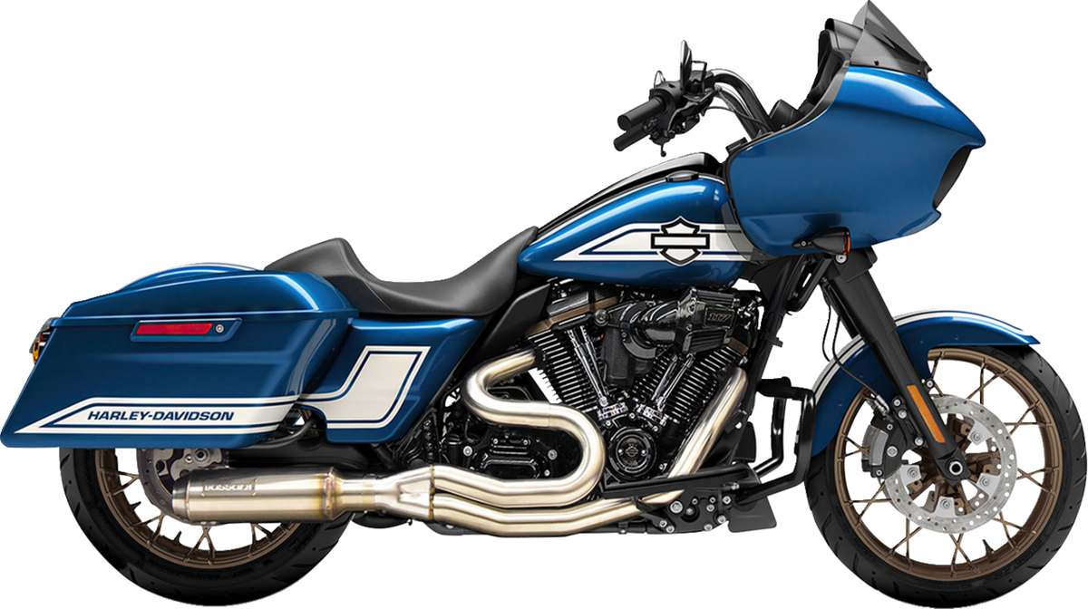 2-into-1 Mid-Length Super Bike Exhaust System - Stainless St