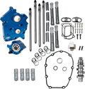 Cam Chest Kit - Water Cooled - Chain Drive - 496 Cam - Chrome Pushrod Tubes - M8