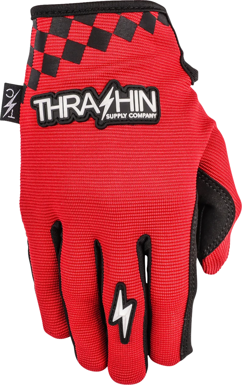 Go Fast Stealth Gloves - Red - Large