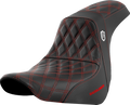 Pro Series SDC Performance Seat - w/o Backrest - Red Stitch - FL/FX '18-'20