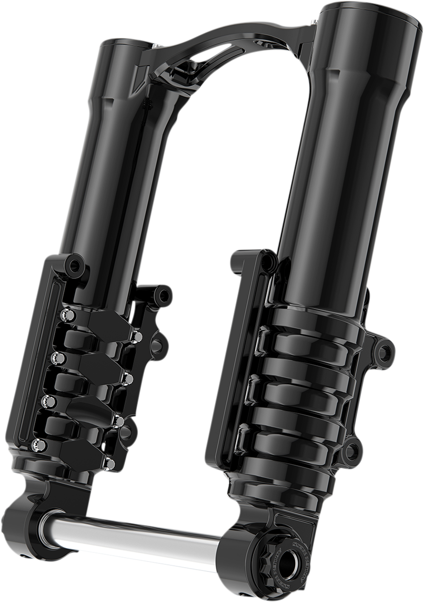 Fork Legs - 49 mm - Black Anodized - For Factory Brake Caliper