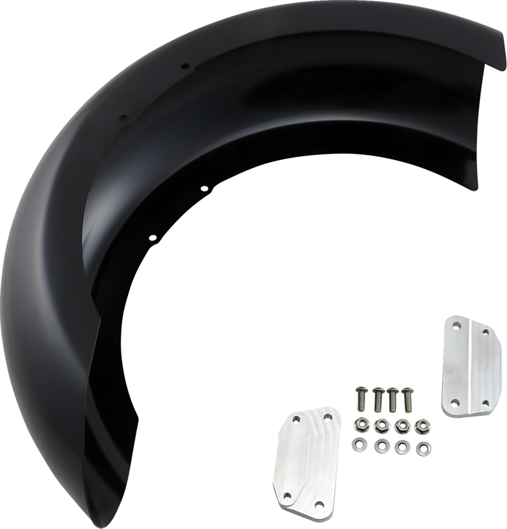 Slicer Front Fender - Black - 18" - HD Softail
