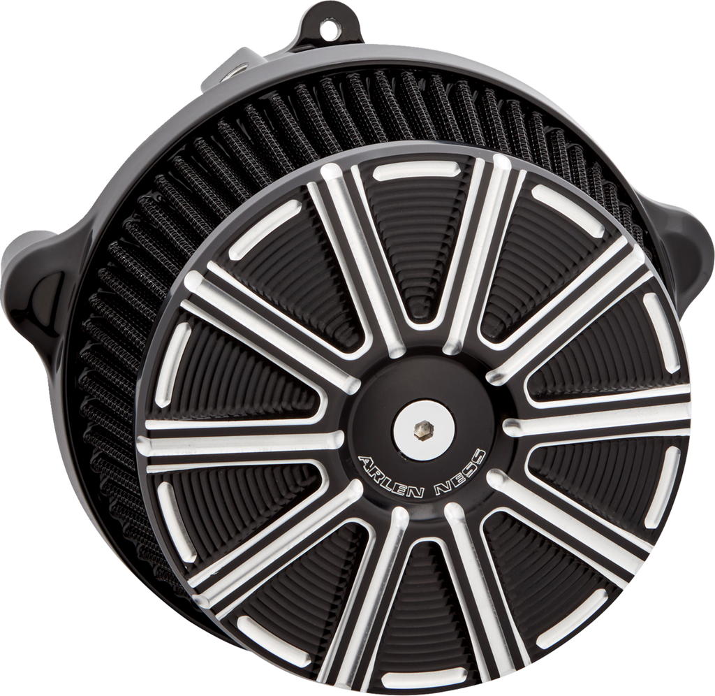 Big Sucker™ Stage 1 Air Cleaner Kit with Cover - 10 Gauge - Black with Machined Accents