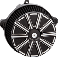 Big Sucker™ Stage 1 Air Cleaner Kit with Cover - 10 Gauge - Black with Machined Accents