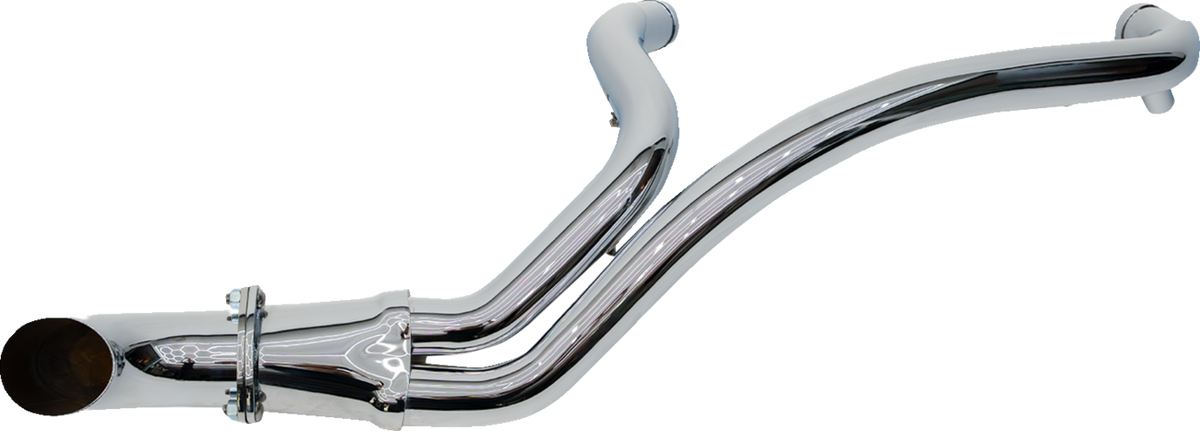 2-into-1 BMF Exhaust System - M8 - Chrome