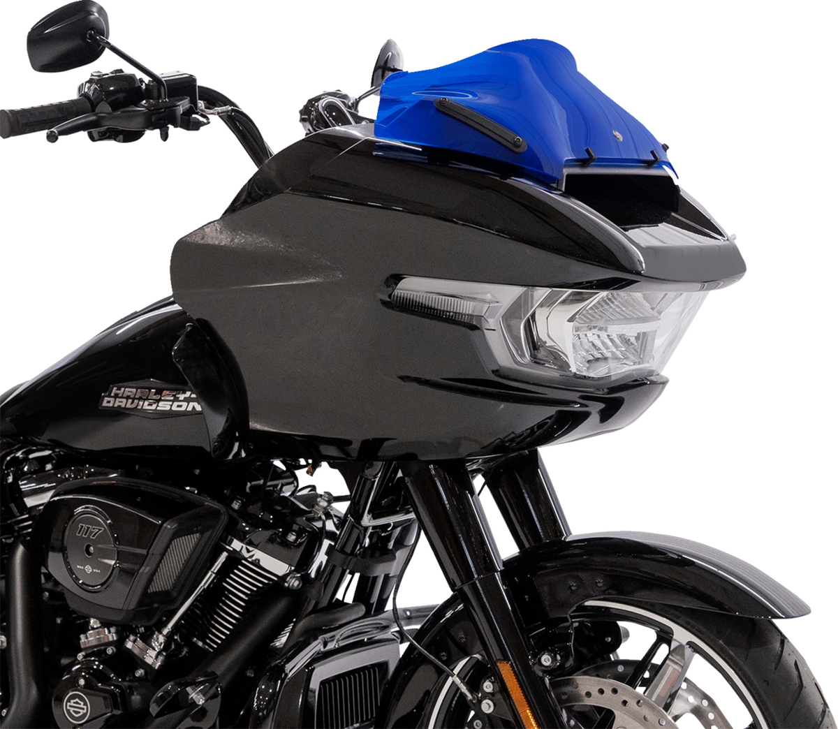 Kolor Flare® Windshield - 8" - Blue - '23-'26 FLTRX/FLTRT