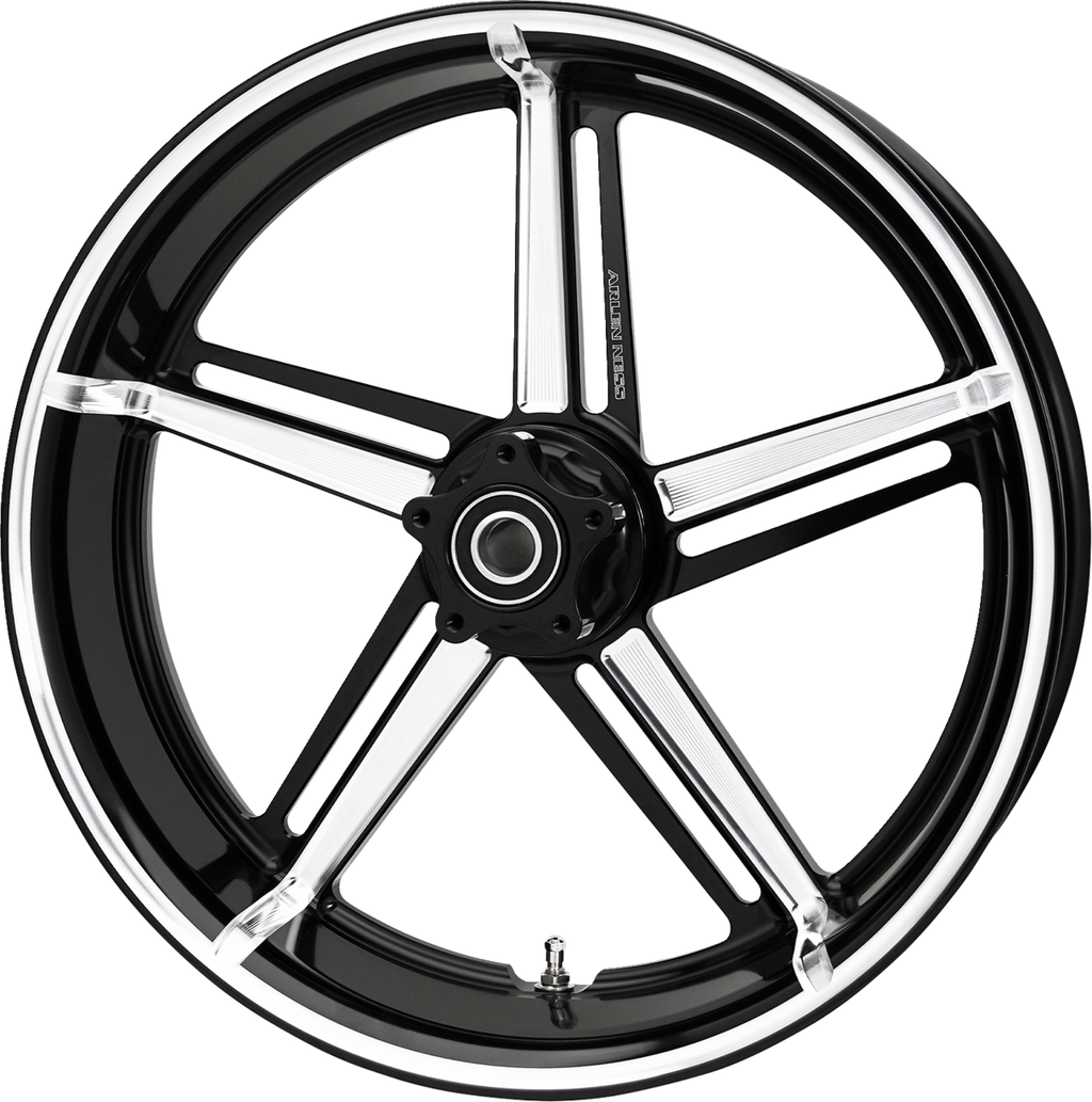 Wheel - Factory 24 - Front - Black/Contrast Cut - 21x3.5