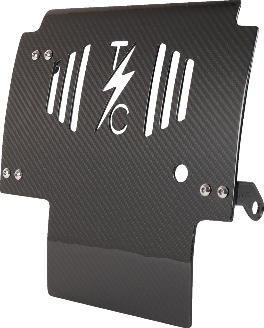Skid Plate - Carbon Fiber/Gloss - With Black Brackets - FLHX/FLTRX