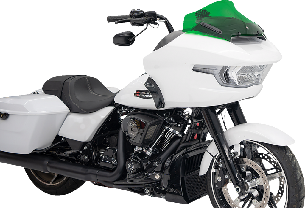 Kolor Flare® Windshield - 10" - Green - '23-'26 FLTRX/FLTRT