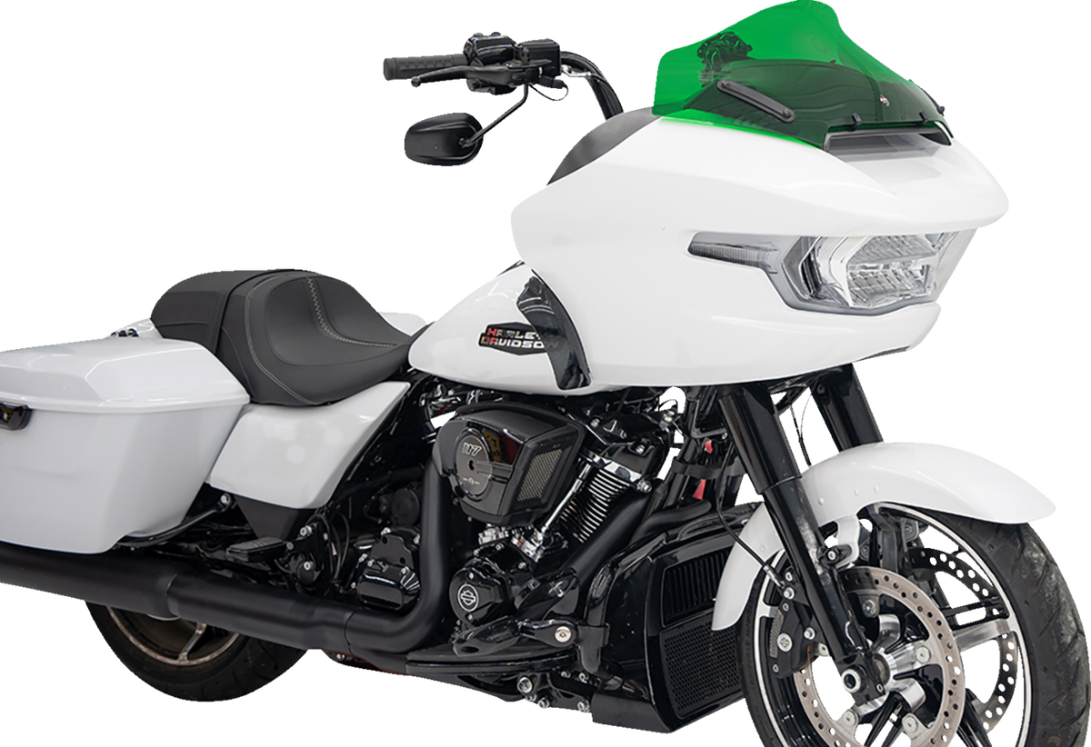 Kolor Flare® Windshield - 10" - Green - '23-'26 FLTRX/FLTRT