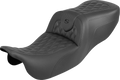 Roadsofa™ Carbon Fiber Seat - Lattice Stitch - Without Backrest - FLRT/FLTRT '15-'25