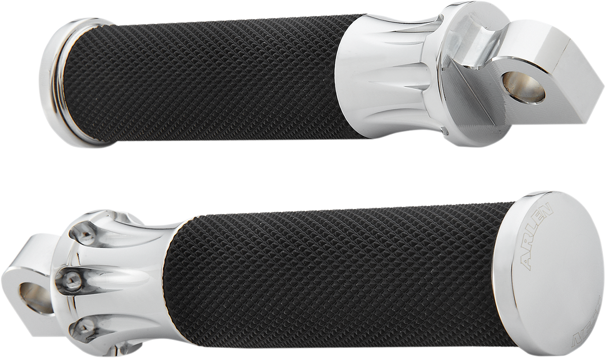 Foot Pegs - Deep Cut - Chrome