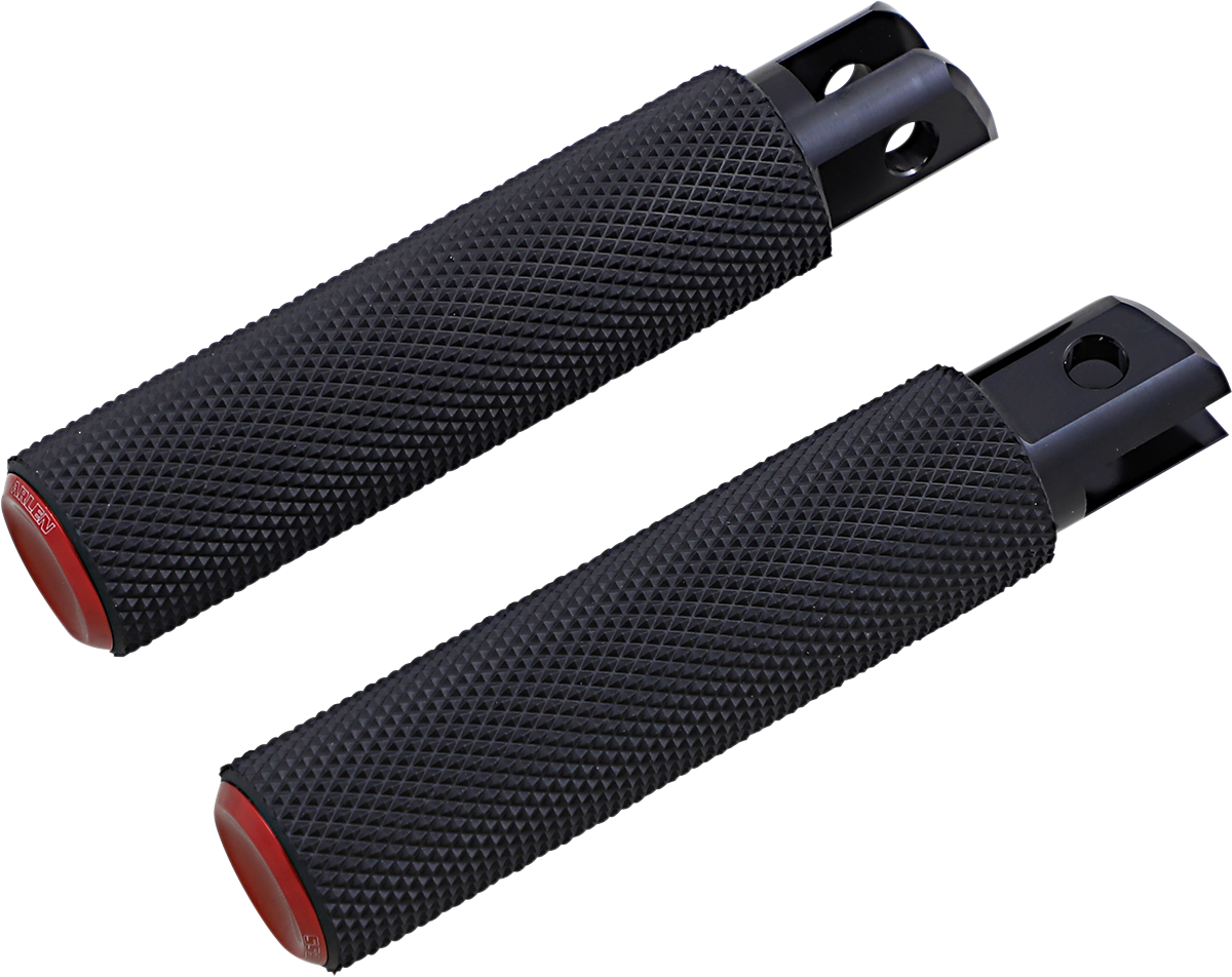 Knurled Foot Pegs - Red - FX/FL '18-'26