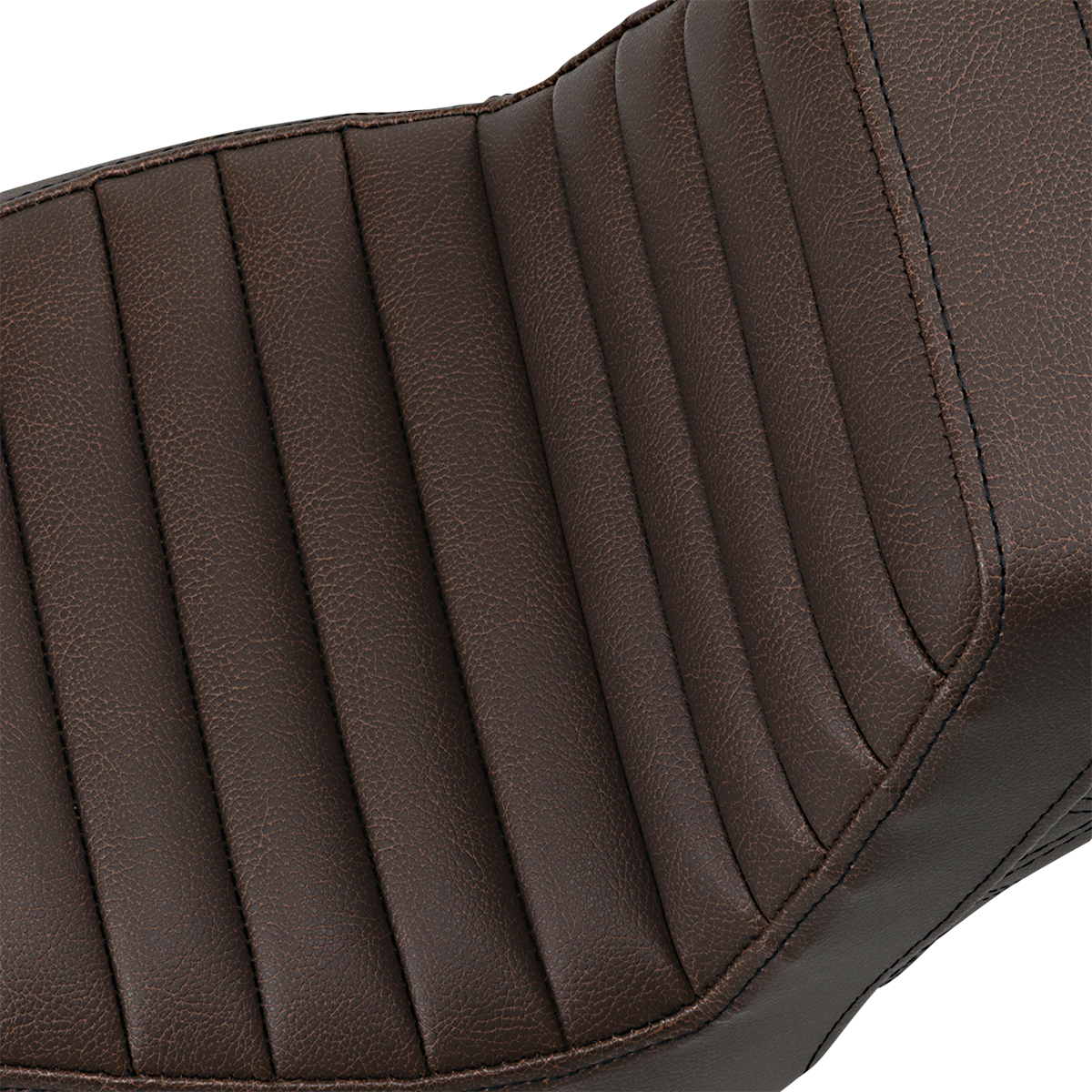 Step-Up Seat - Front Tuck-n-Roll/Rear Lattice Stitch - Brown
