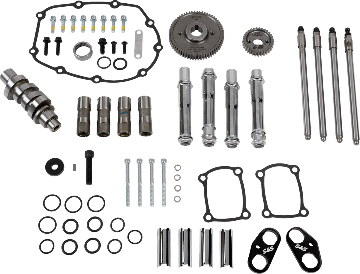 Camshaft Kit - 496 Gear Drive - Chrome Pushrod Tubes - M8