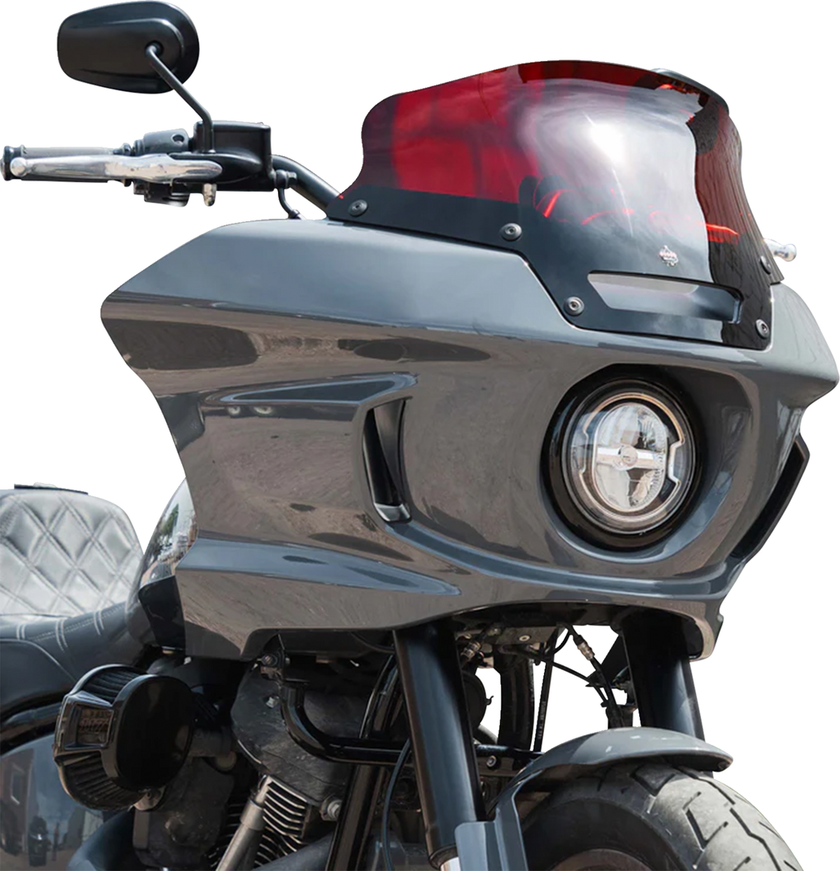Kolor Flare® Windshield - 6" - Red - '22-'26 FXLRST