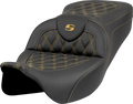 Roadsofa™ Seat - Lattice Stitch - Gold Stitch - w/o Backrest - FL '08-'23