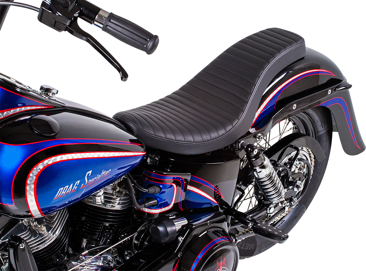 4" Stretched Rear Fender - Frenched - HD Softail '00-'17