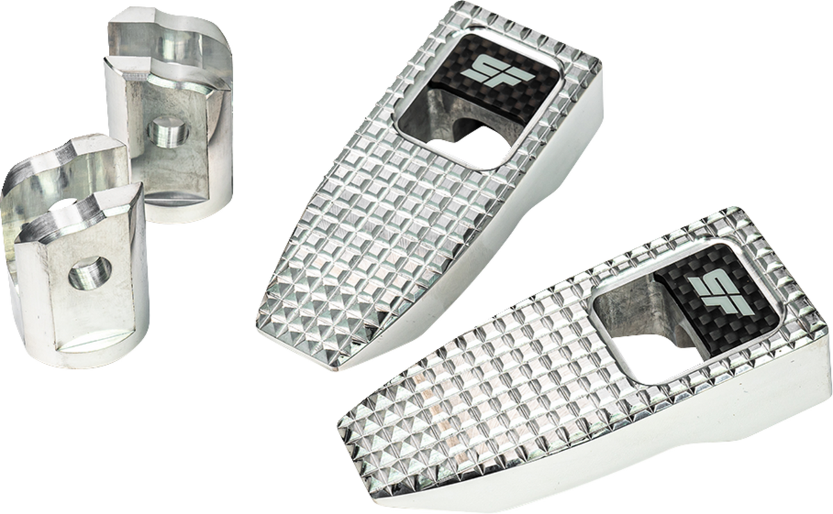 Speed Pegs - Silver Polished - Front