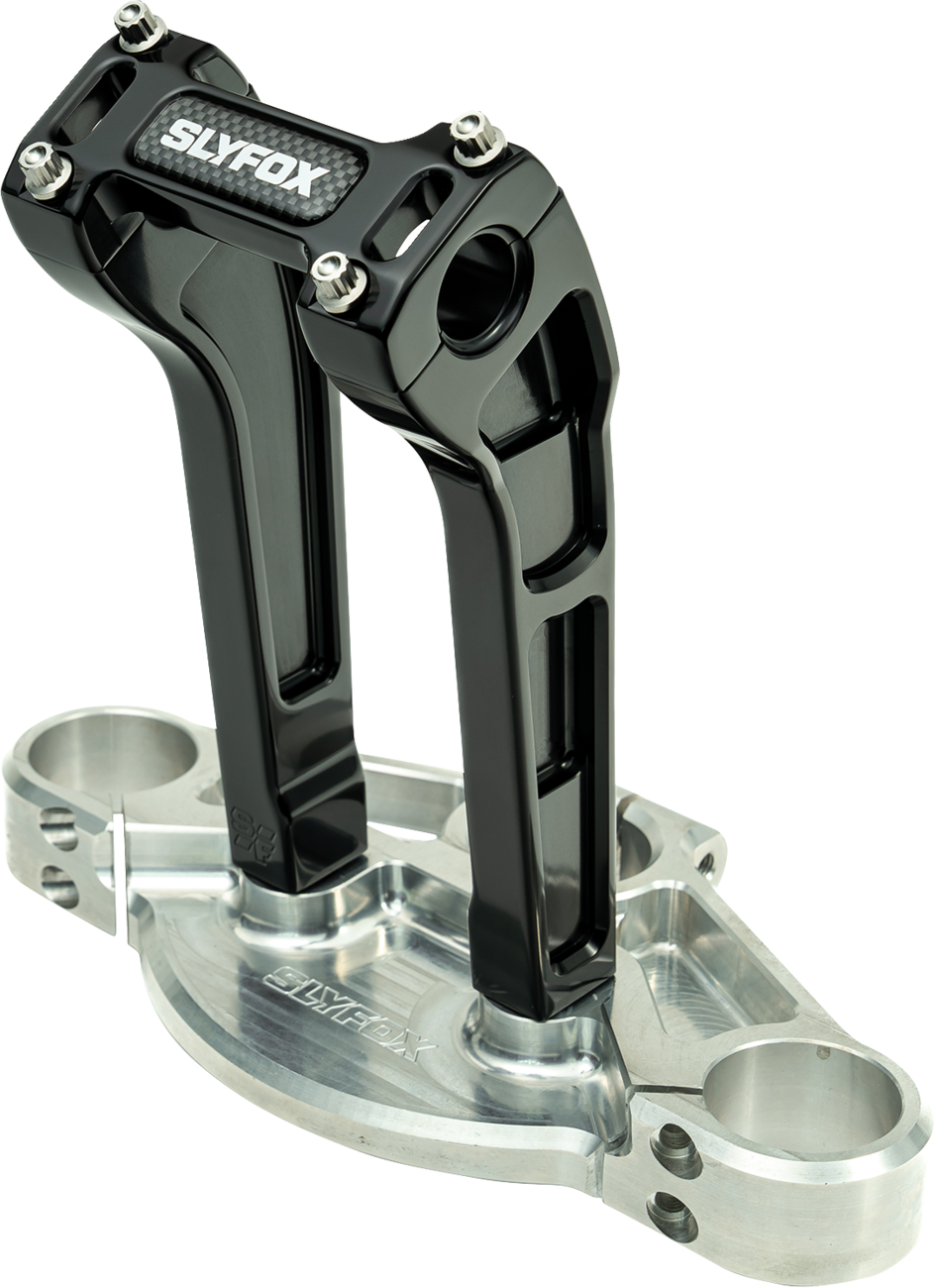 Handlebar Riser Kit - Pullback - 1-1/8" Clamping - 8" Rise - Black