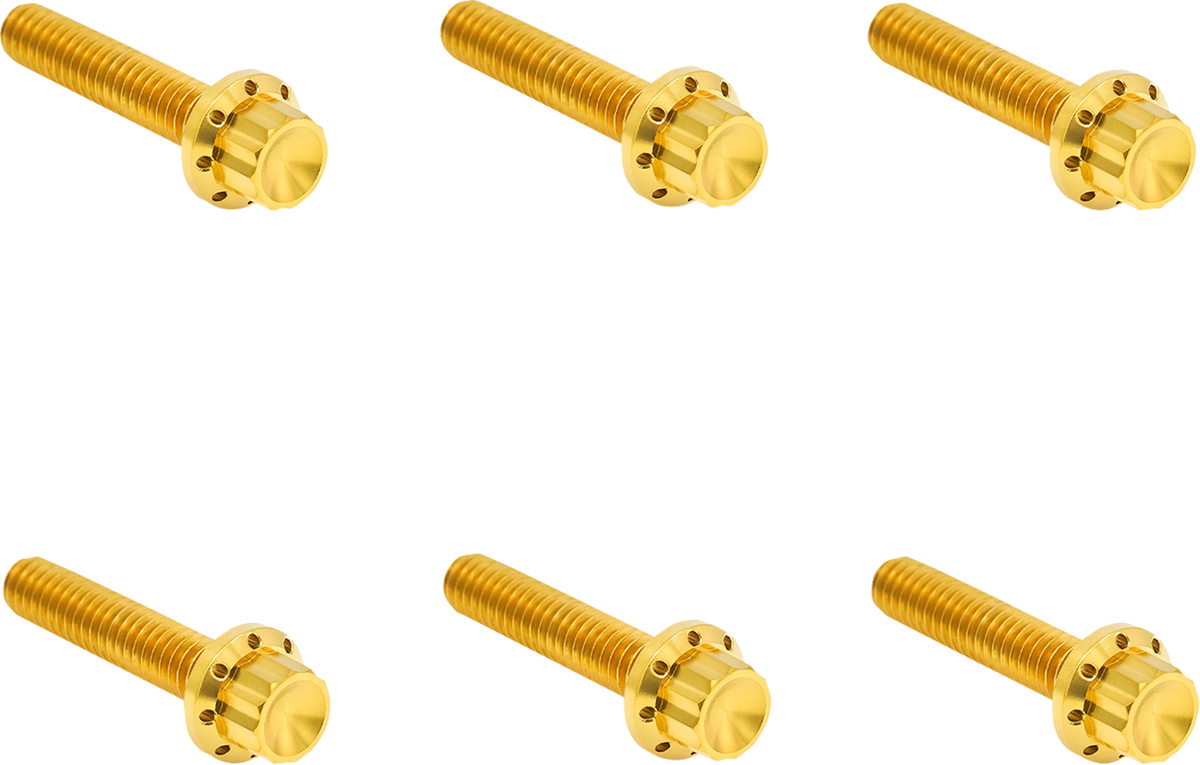 Bolt Kit - Clutch Cover - Titanium - 12-Point - M8 Gen 2 - Gold