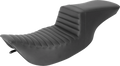Tour Step-Up Seat - Front Tuck-n-Roll - Black - FL '97-'07
