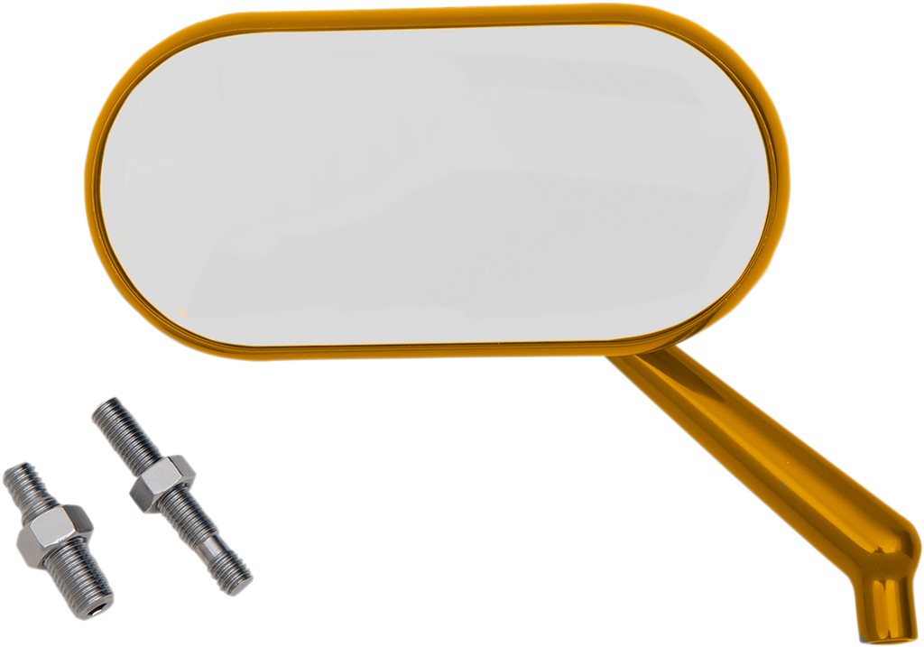 Mirror - Side View - Oval - Gold - Right