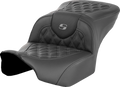 Roadsofa™ Seat - without Backrest - Gray Lattice Stitch - FLTR/FLHX '23-'24