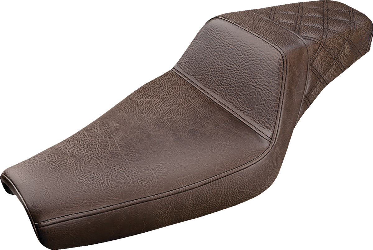 Step-Up Seat - Rear Lattice Stitch - Brown - XL