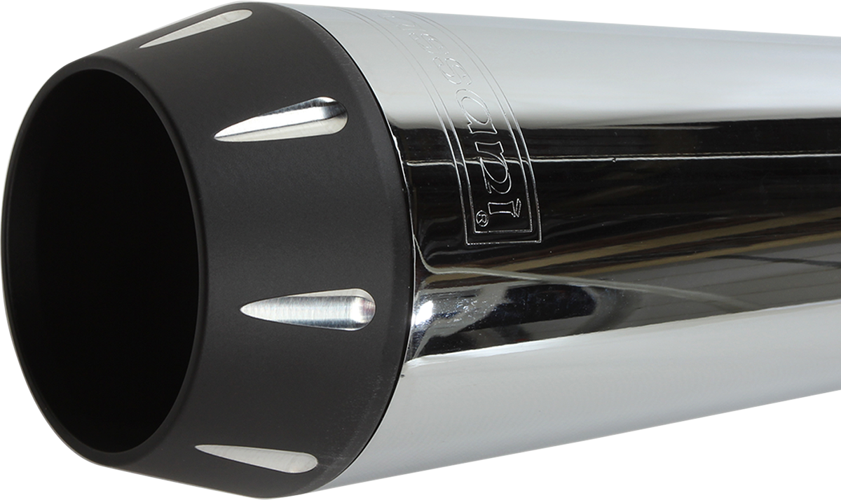 2:1 Exhaust - Chrome - Megaphone - Long - '91-'05 FXD