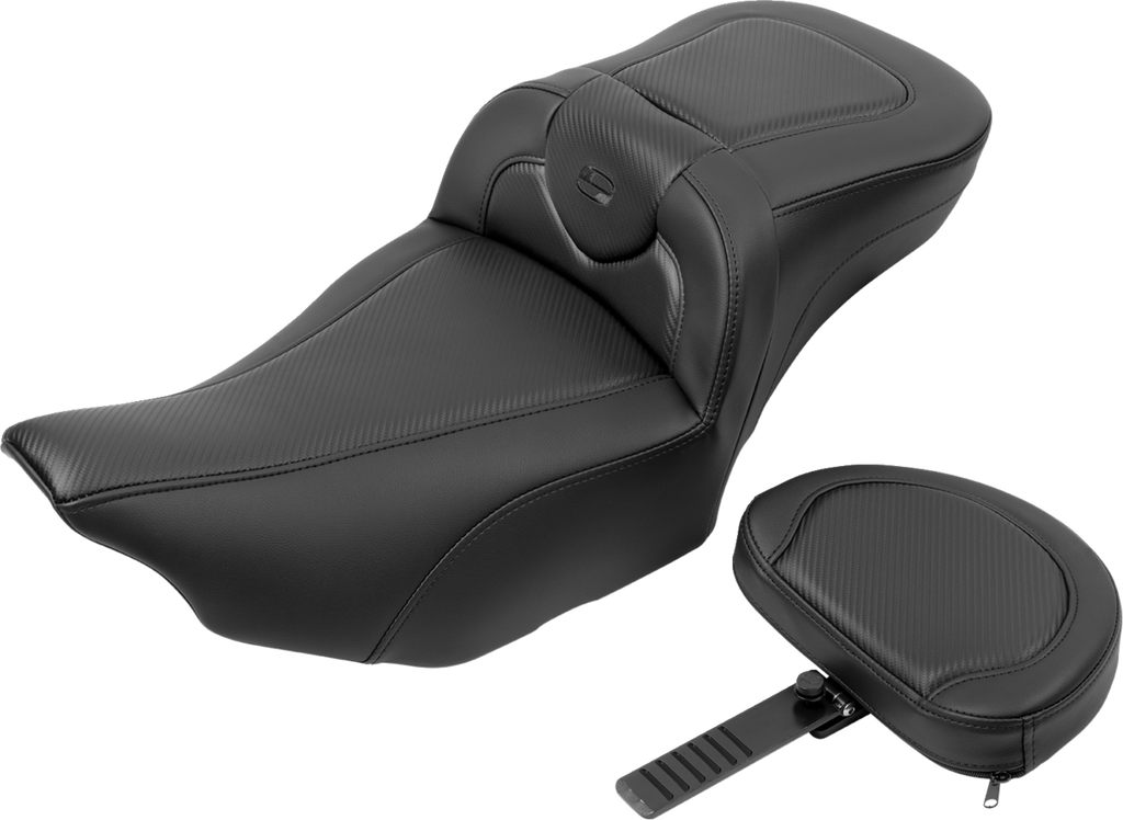 Roadsofa™ Extended Reach Seat - with Backrest - Carbon Fiber - FLTR/FLHX '23-'24