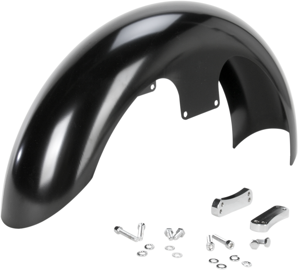 Slicer Front Fender - Black - 19" - HD Dyna/Softail