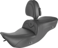 Heated RoadSofa™ Seat - With Backrest - Black W/Black Stitching