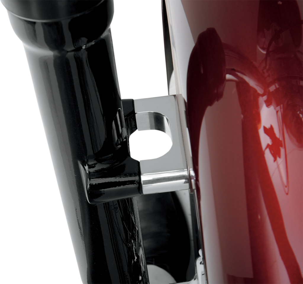 Hugger Front Fender Mounting Blocks - For 21" Wheels - Chrome