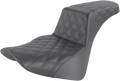 Step-Up Seat - Full Lattice Stitch - Black