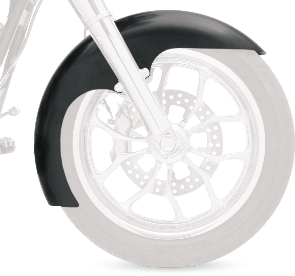 Level Front Fender - Black - 21" Wheel - HD Touring/Trike