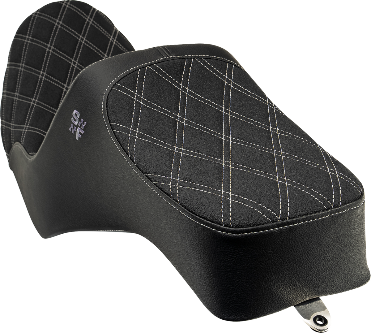 High Noon Seat - Vinyl - Silver Double Diamond Stitch - FXR '82-'00